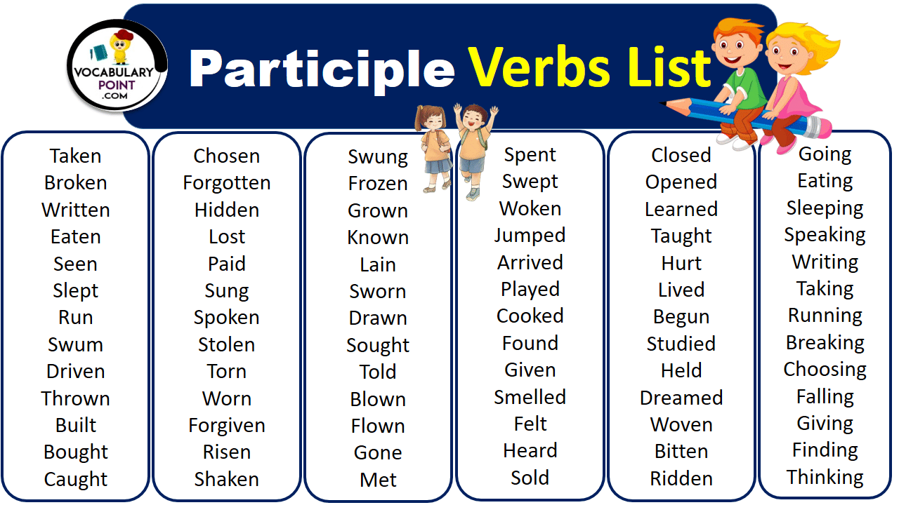 Participle Verbs List