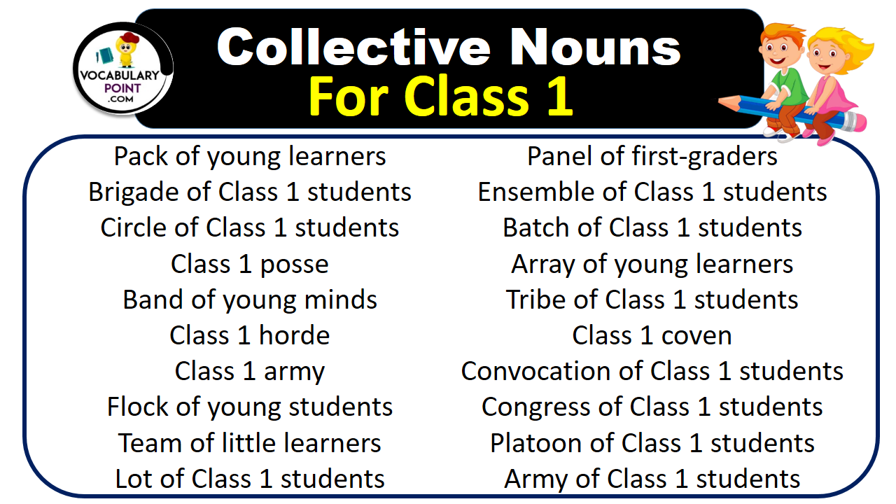 Collective Nouns For Class 1