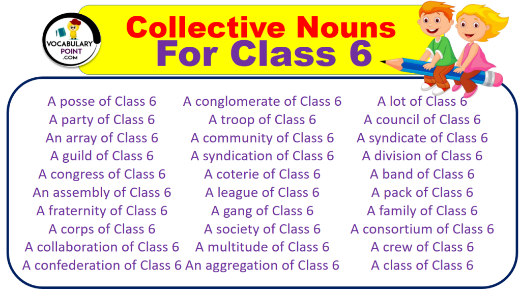 Collective Nouns For Class 6 With Meaning And Examples Vocabulary Point