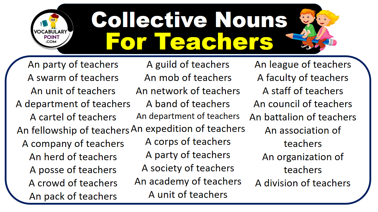 Collective Nouns For Teachers