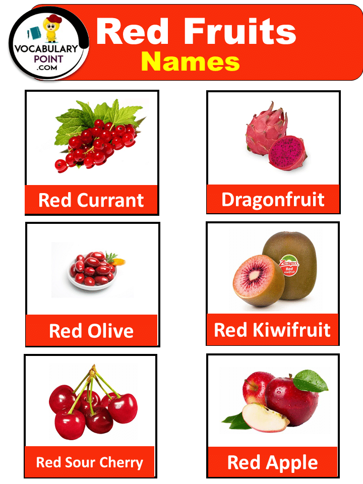 Names Of Red Fruits With Their Benefits