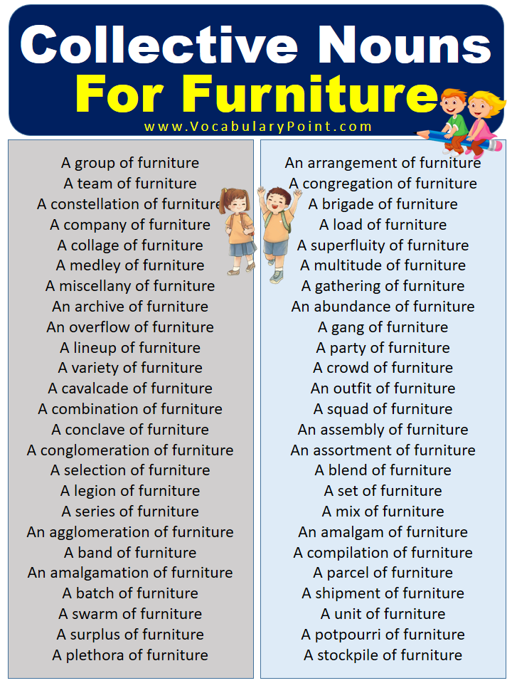 What is the Collective Noun For Furniture