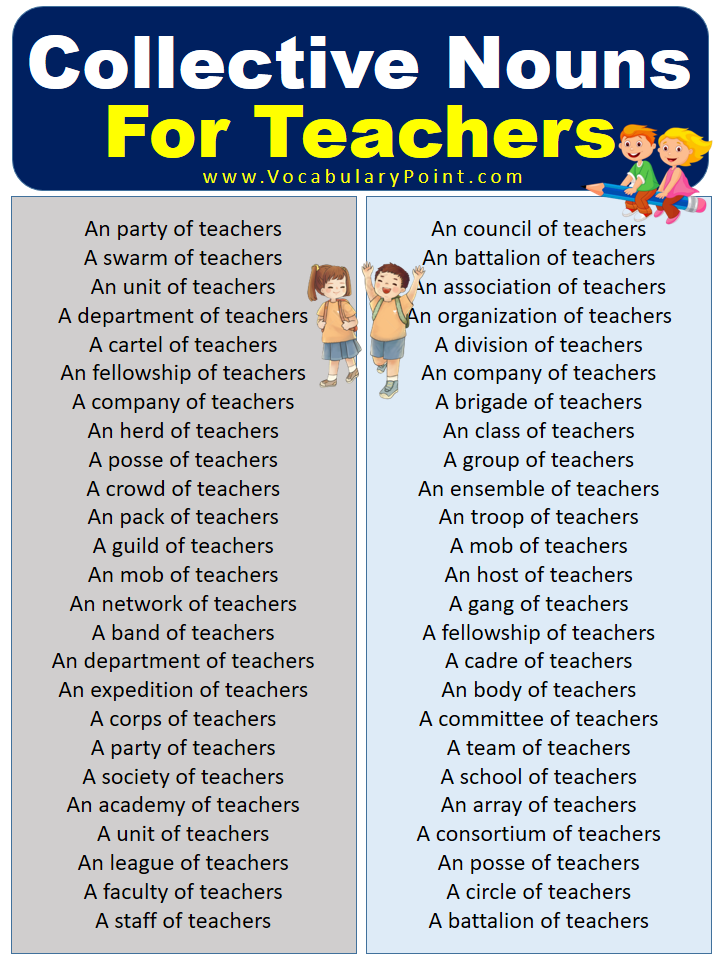 What is the Collective Noun For Teachers
