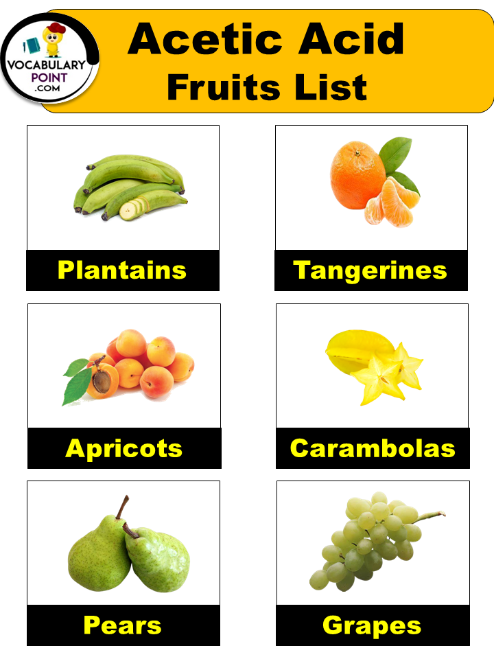 Acetic Acid Fruits List With Their Benefits