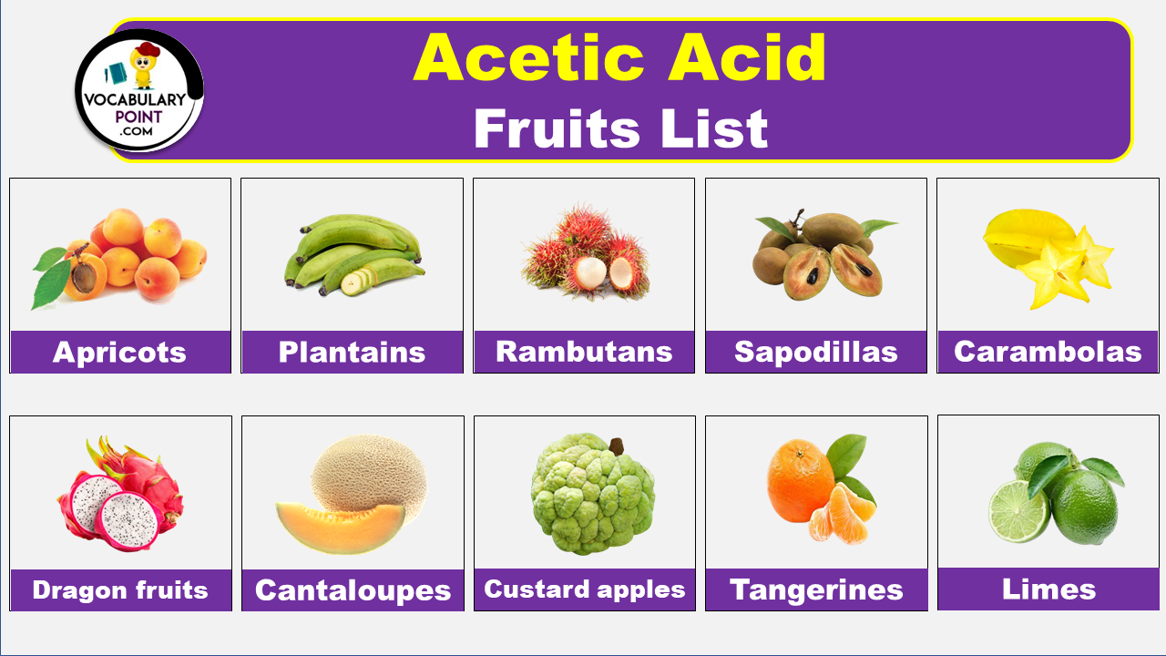 Acetic Acid Fruits