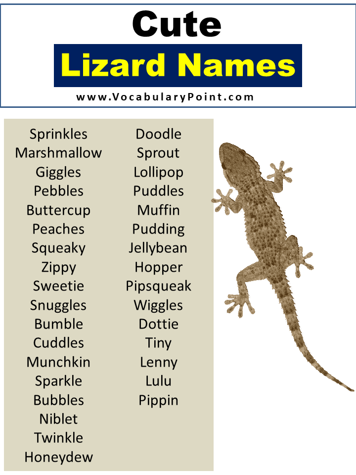 Cute Lizard Names