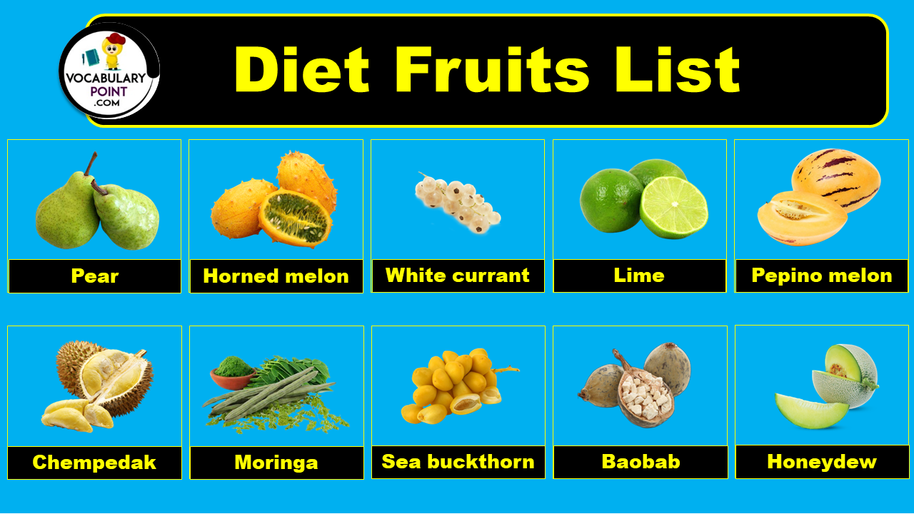 Diet Fruits List
