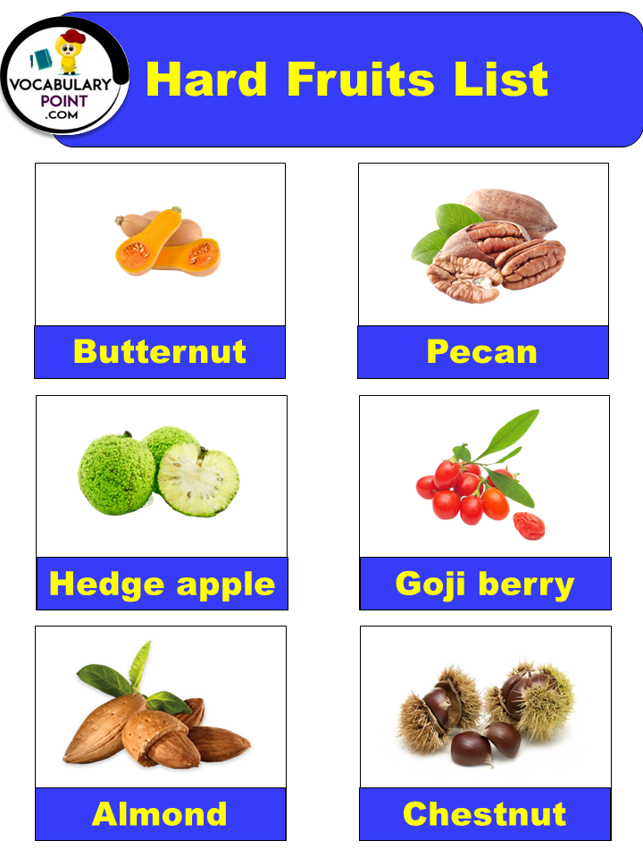 Hard Fruits List with pictures