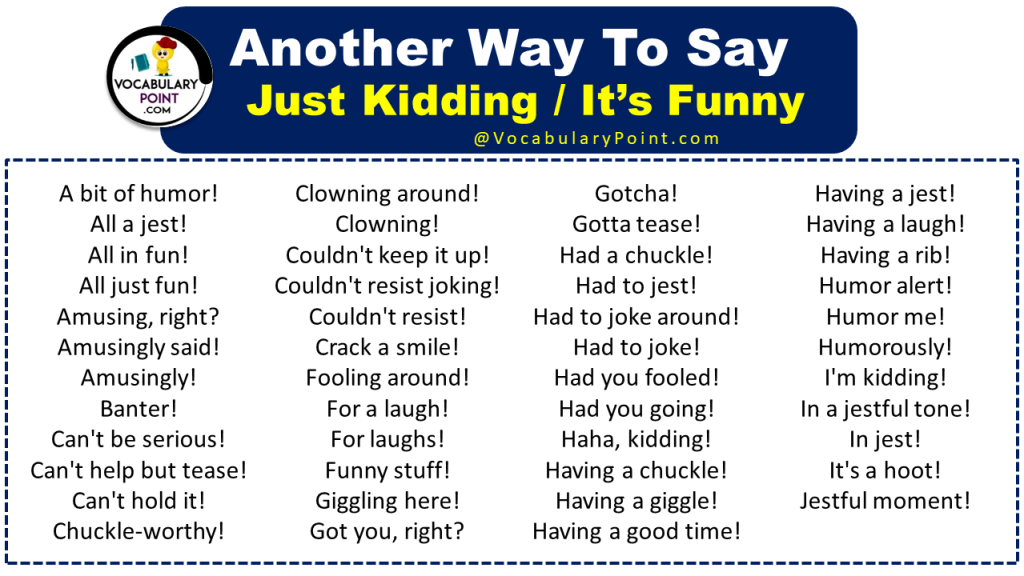 other-ways-to-say-just-kidding-it-s-funny-vocabulary-point