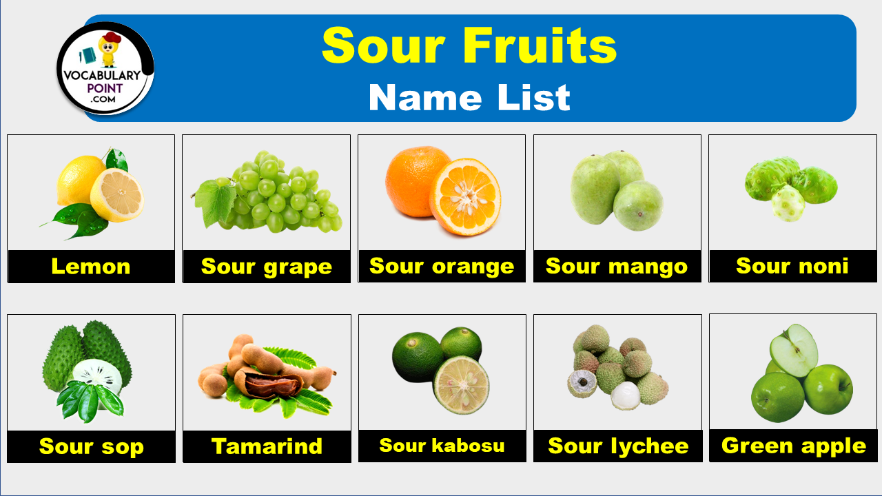 Sour Fruits Name List