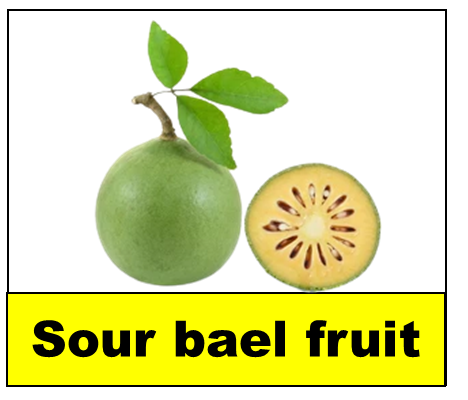 Sour bael fruit