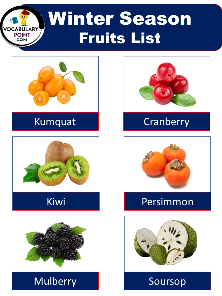 Winter Season Fruits List