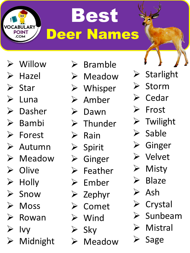 Best Deer Names