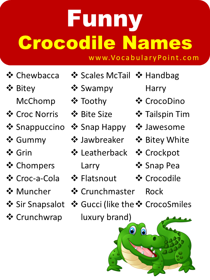Funny Crocodile Names