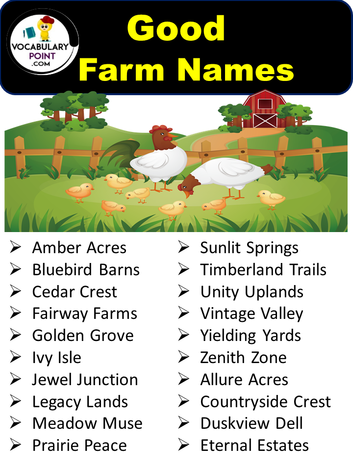 Good Farm Names