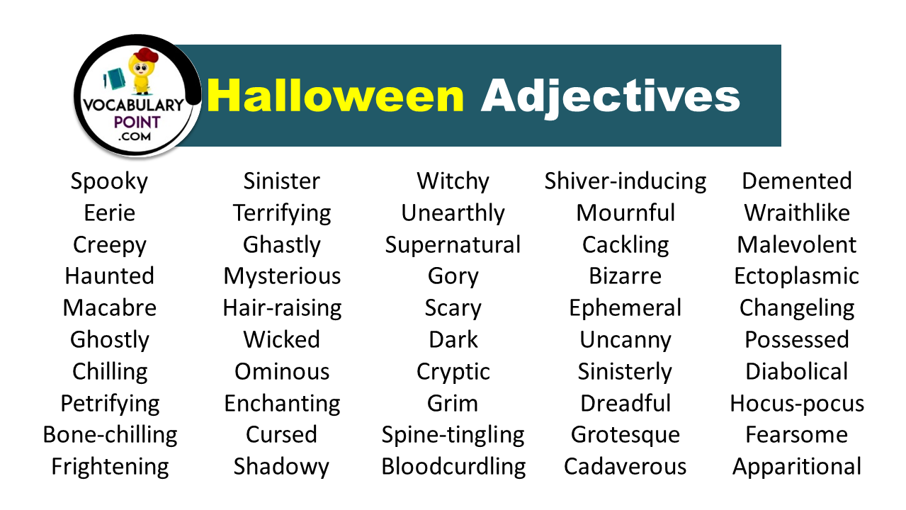 Halloween Adjectives