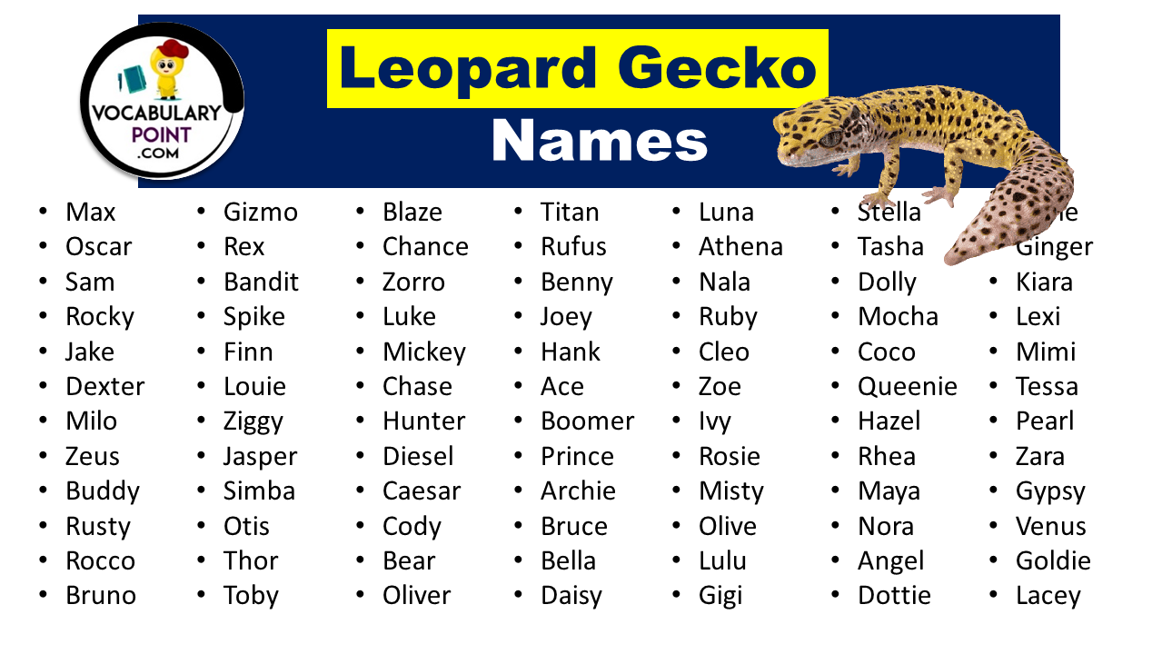 Leopard Gecko Names