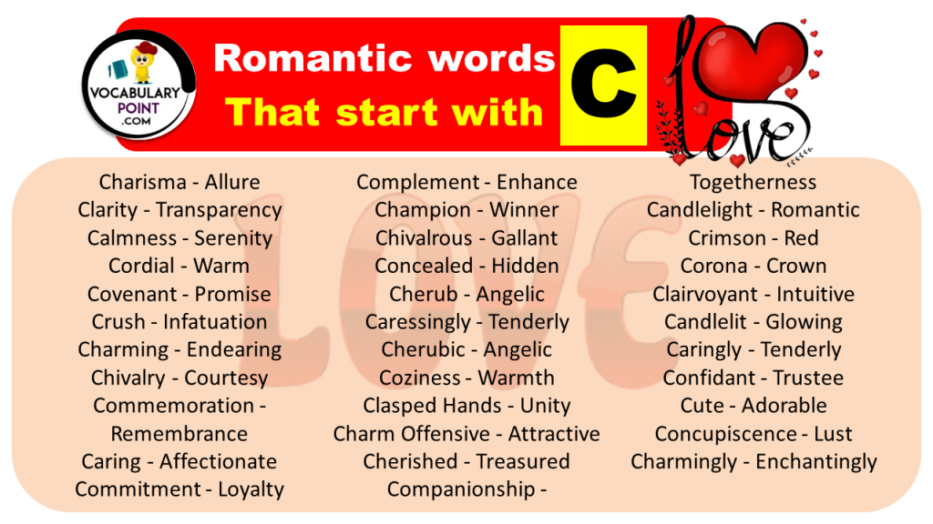 Cute Words With C
