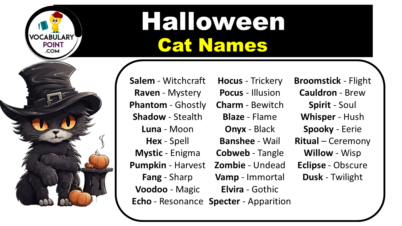 Halloween Cat Names
