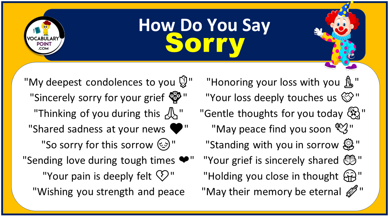 How To Say Sorry