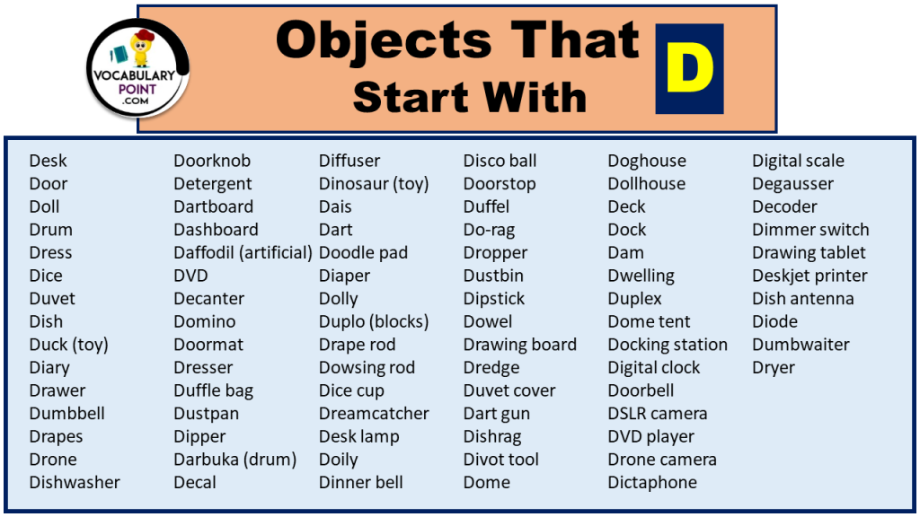 350-objects-that-start-with-d-vocabulary-point