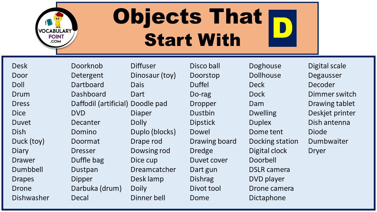 Objects That Start With D