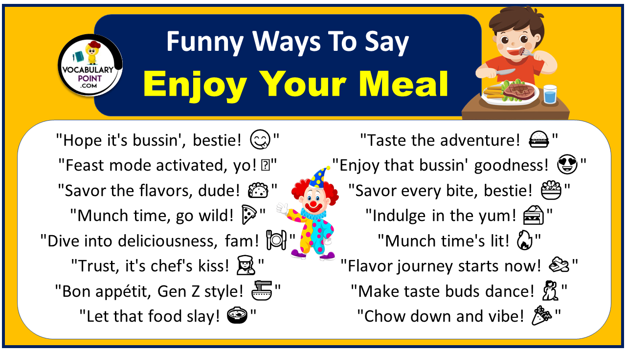 Ways To Say Enjoy Your Meal