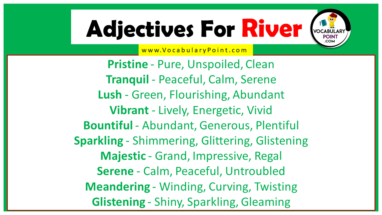 Adjectives For River