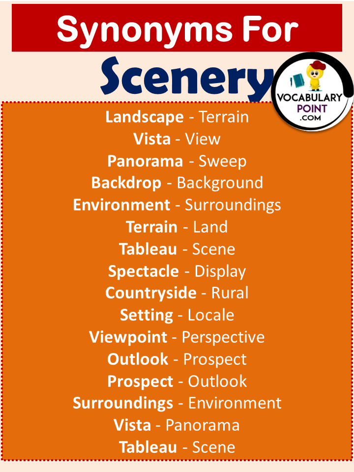 Synonyms For Scenery