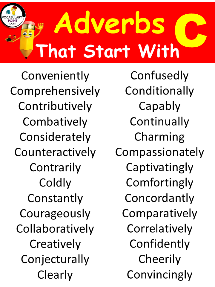 Adverbs Starting With C