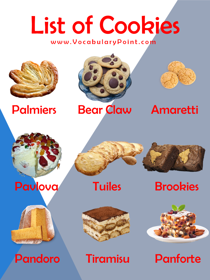 Cookies Vocabulary Words