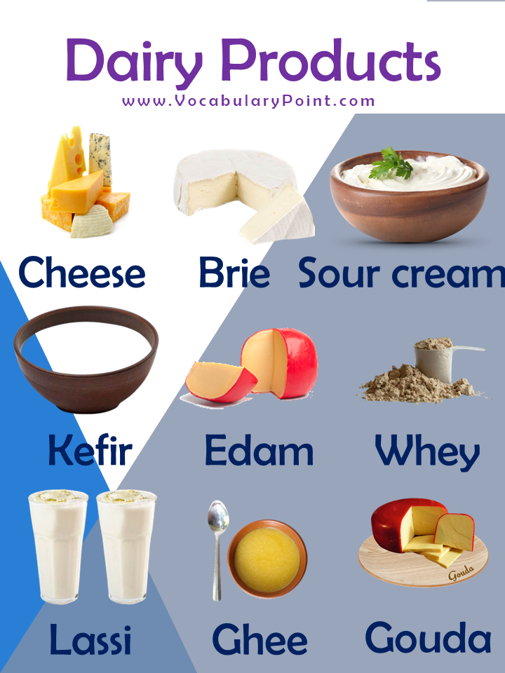 Dairy Food Vocabulary
