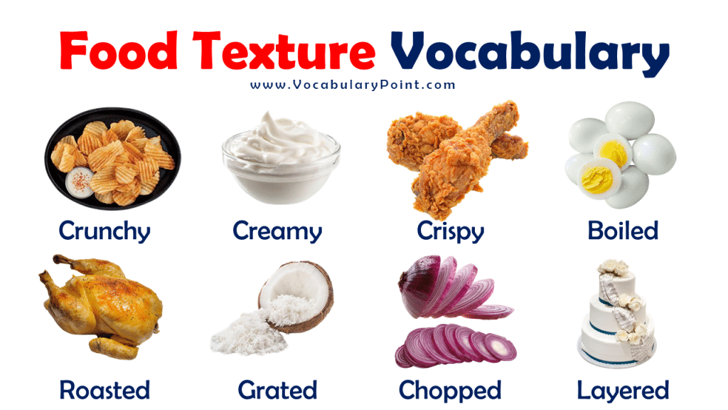 Food Texture Vocabulary Vocabulary Point