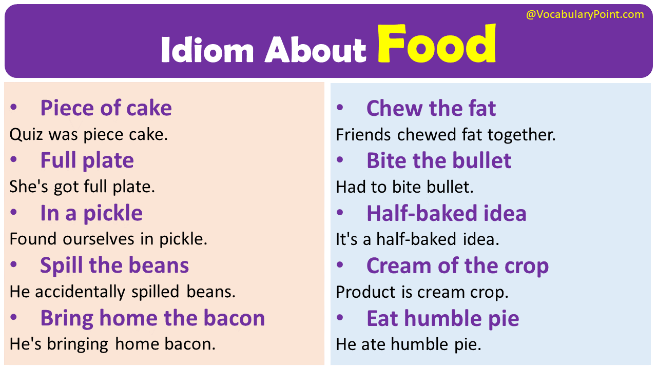 Idiom About Food
