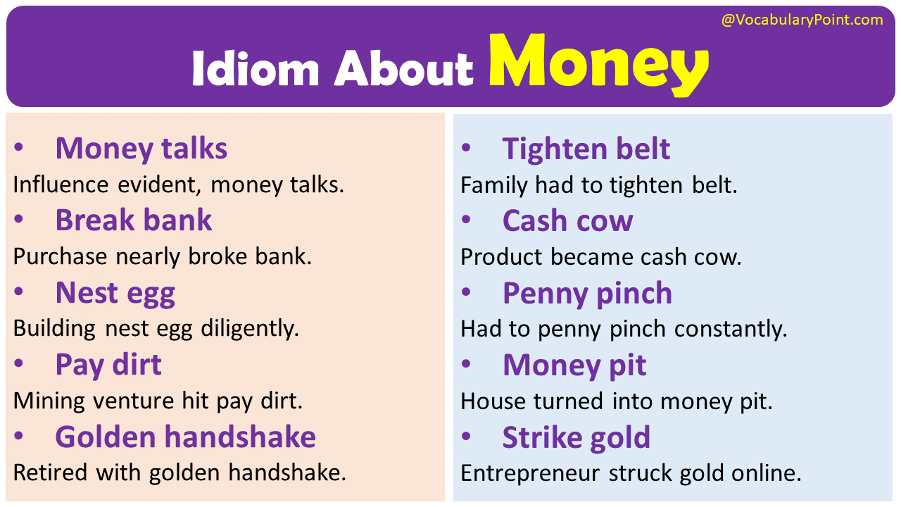Idiom About Money