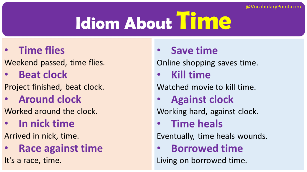 garden of time idiom meaning