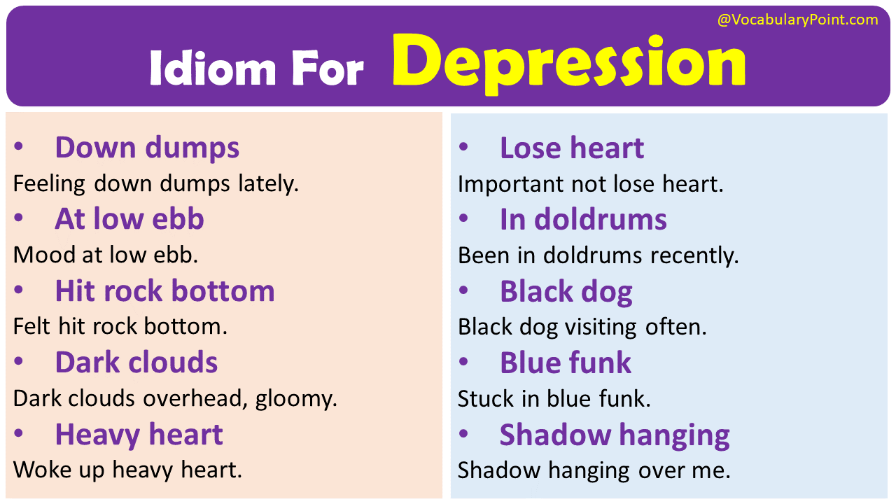 Idiom For Depression