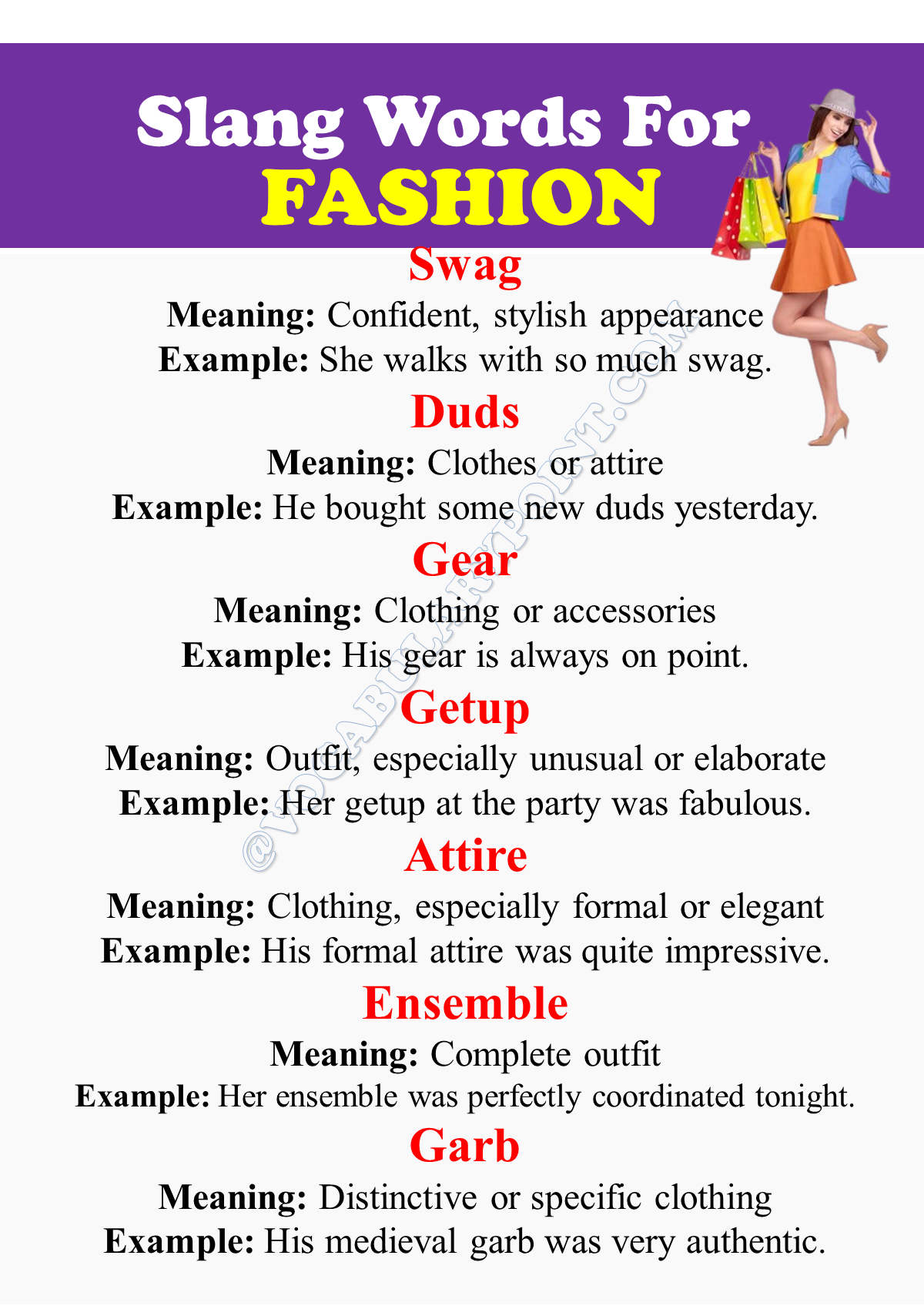 Slang Words For Fashion