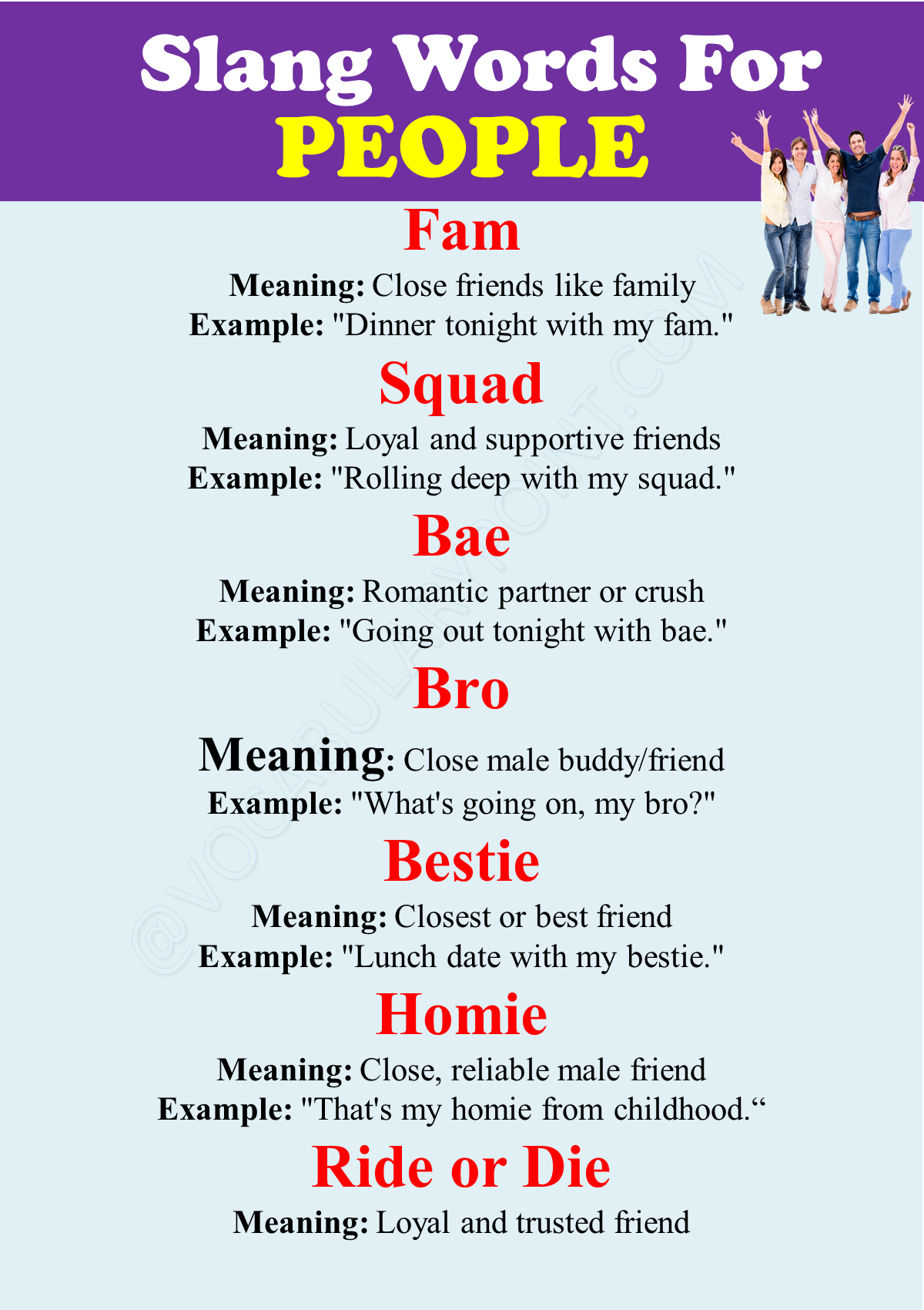Slang Words For People
