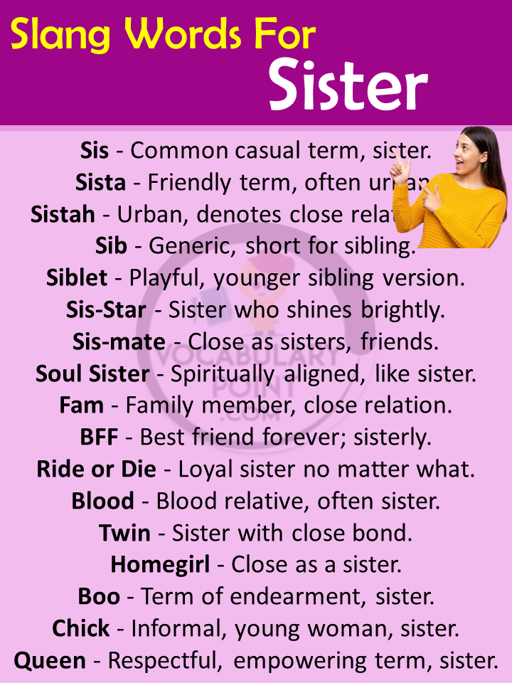 Slang for Sister