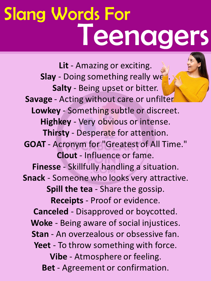 slang for teenagers