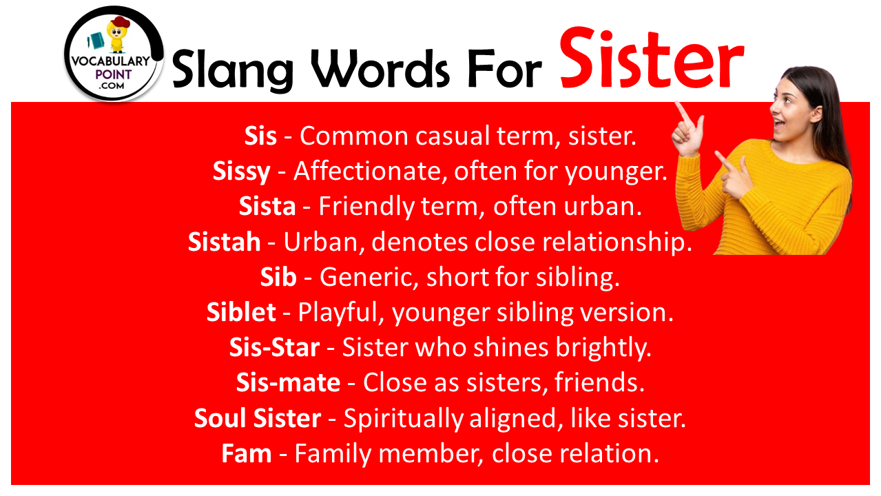 slang words for sister