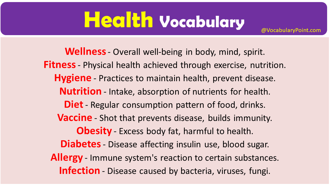 Health Vocabulary