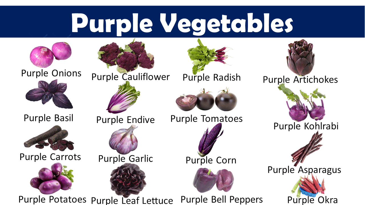 List Of Purple Vegetables